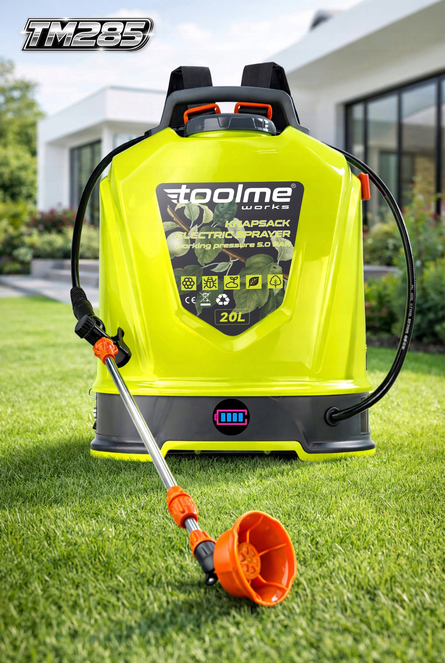 Automatic electric pressure sprayer 20l PREMIUM tm285 Light3kg Packaging status original