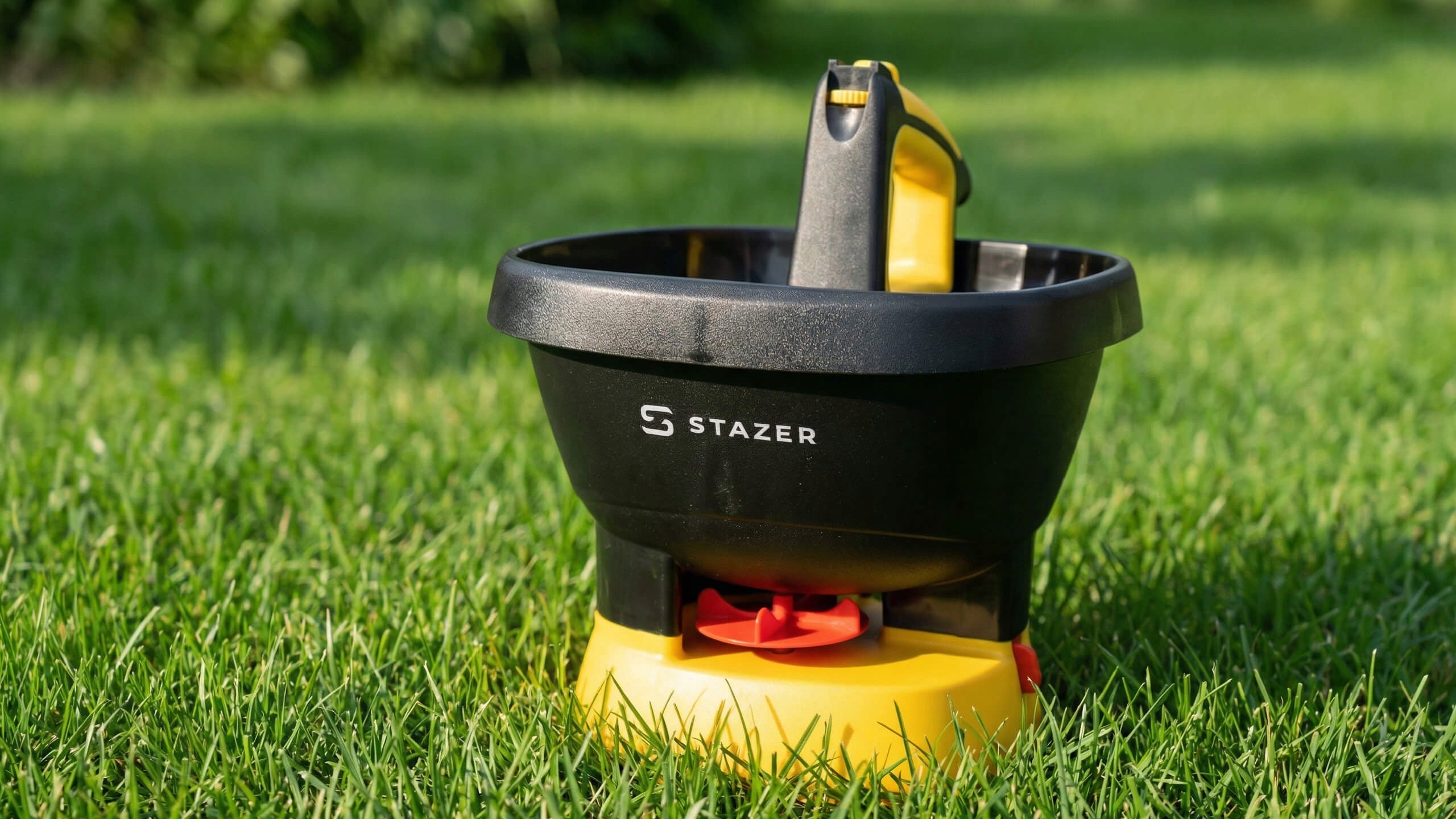 Automatic electric seed spreader sand salt fertilizer 2,7l Power supply rechargeable battery