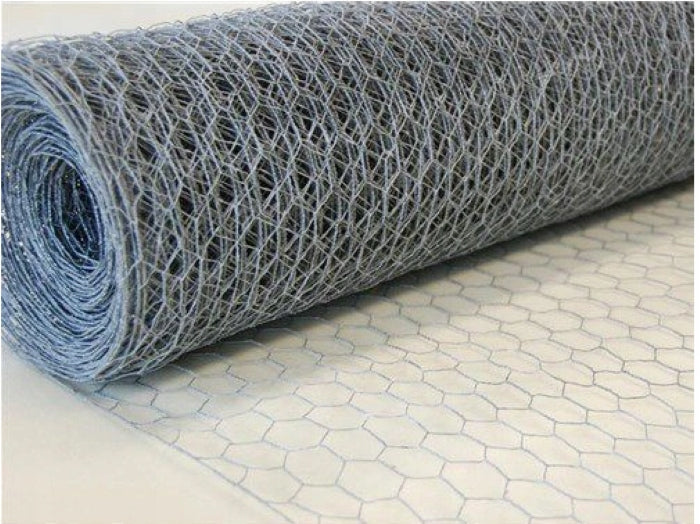 Aviary net hexagonal insulation 30/0,8 roll 50mb Fire Zinc