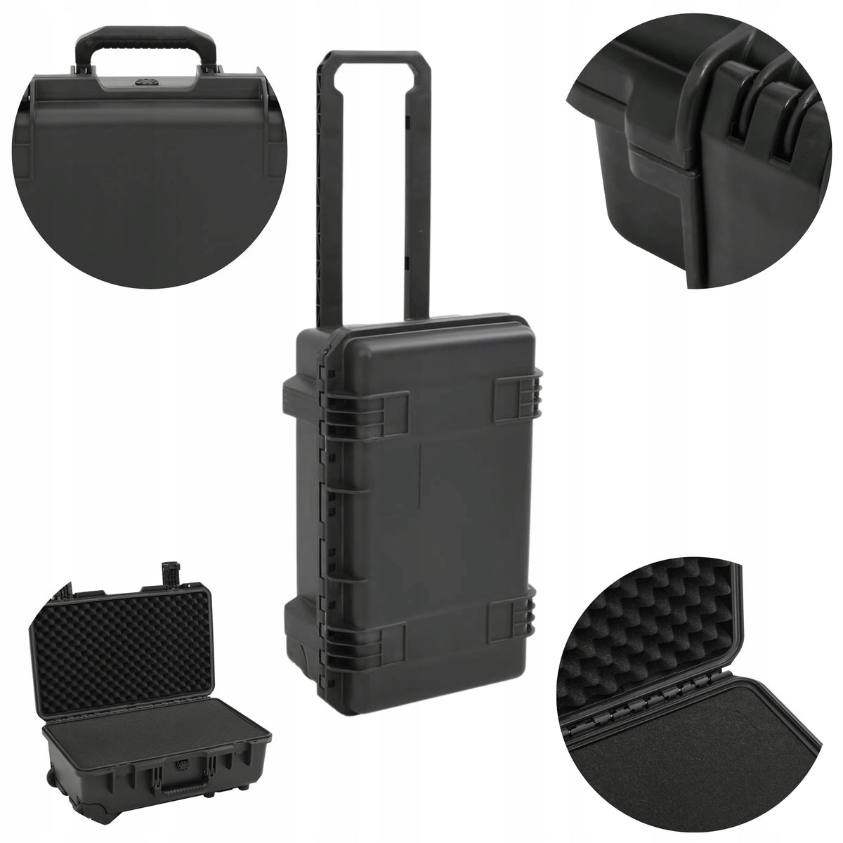 Aviation PROTECTIVE CASE for Photographic Equipment 55x35x22.5 cm Black