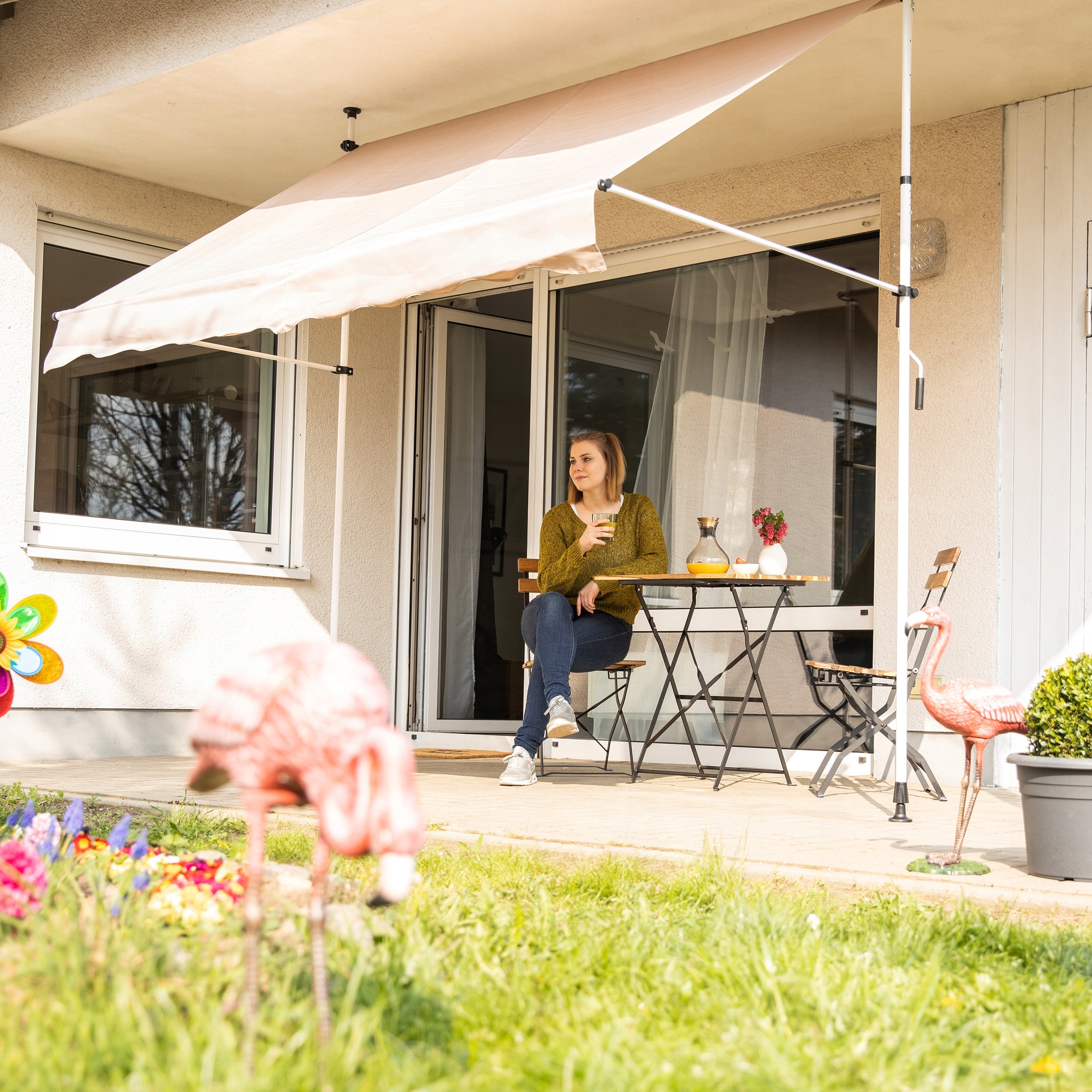 Awning 300 x 120 cm PVC Brand Relaxdays