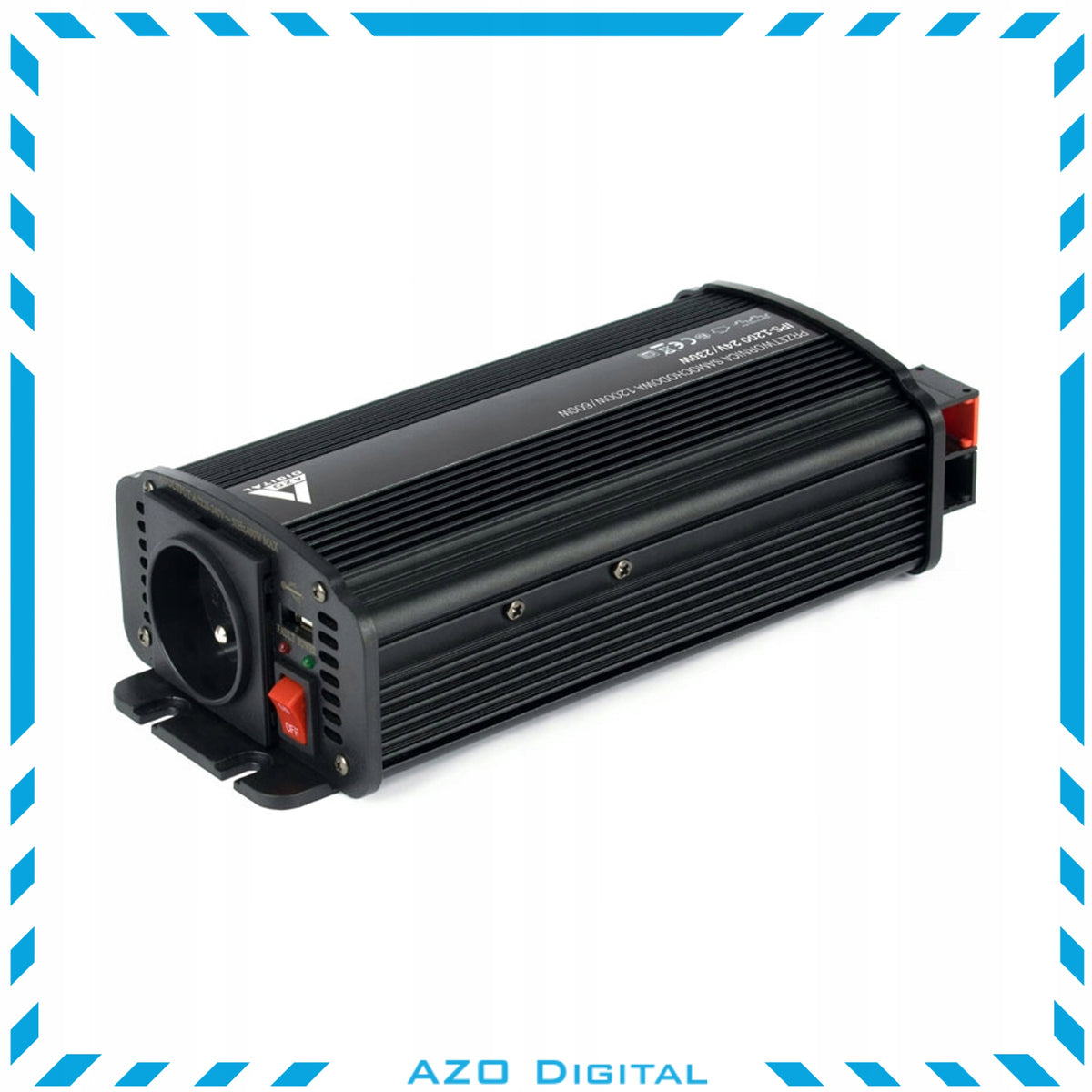 Azo car voltage converter 24 to 230v ips 1200u Packaging status original