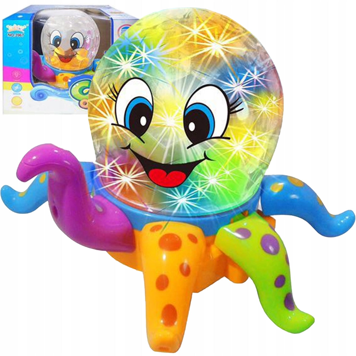 B&GO dancing octopus with light and sound Trifox