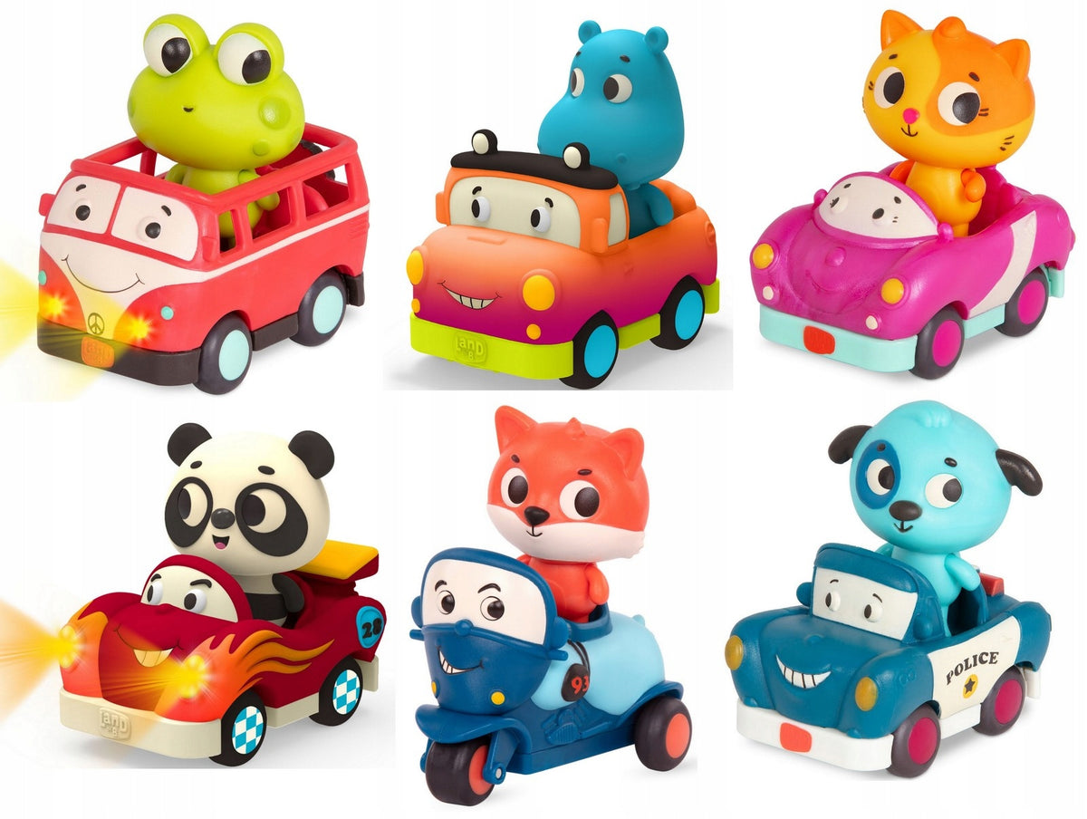 B.Toys Soft Sensory Car with Happy Passenger Toy for Kids