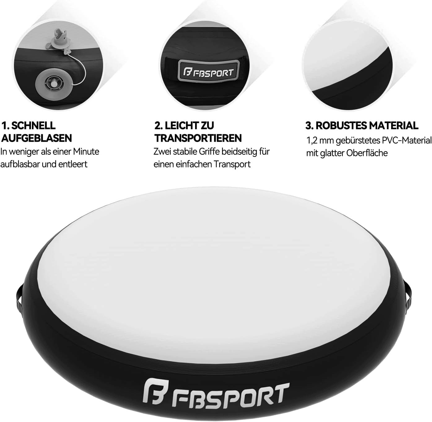 B706 FBSPORT Inflatable Airspot Mat With 100cm Diameter With Pump Manufacturer code FBSPORT