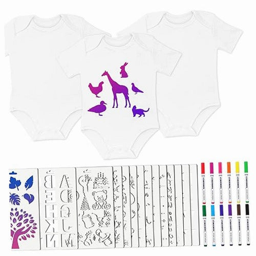 BABY BIBS FOR PAINTING 38 PCS FOR BABY SHOWER FUN