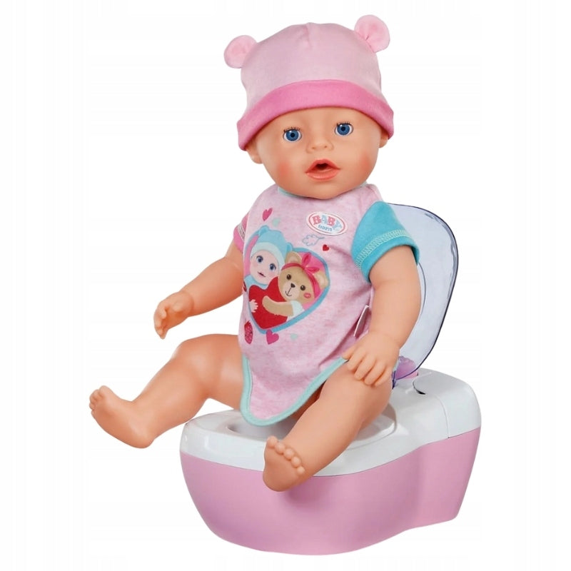 BABY BORN INTERACTIVE TOILET FOR DOLLS POTTY PLAYS MUSIC DRESSING TABLE SET Manufacturer code 837542-116725