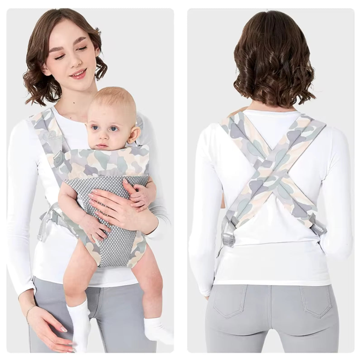 BABY CARRIER 4IN1 ERGONOMIC SOFT 3D MESH BABY WRAP 15KG Manufacturer code nosidełko