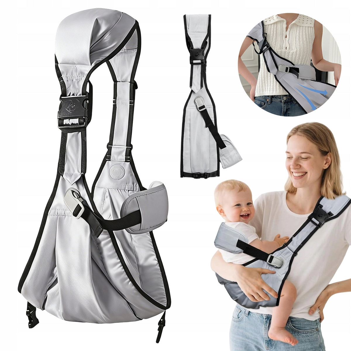 BABY CARRIER ERGONOMIC HIP CARRIER UP TO 27 KG SAFE Brand no brand