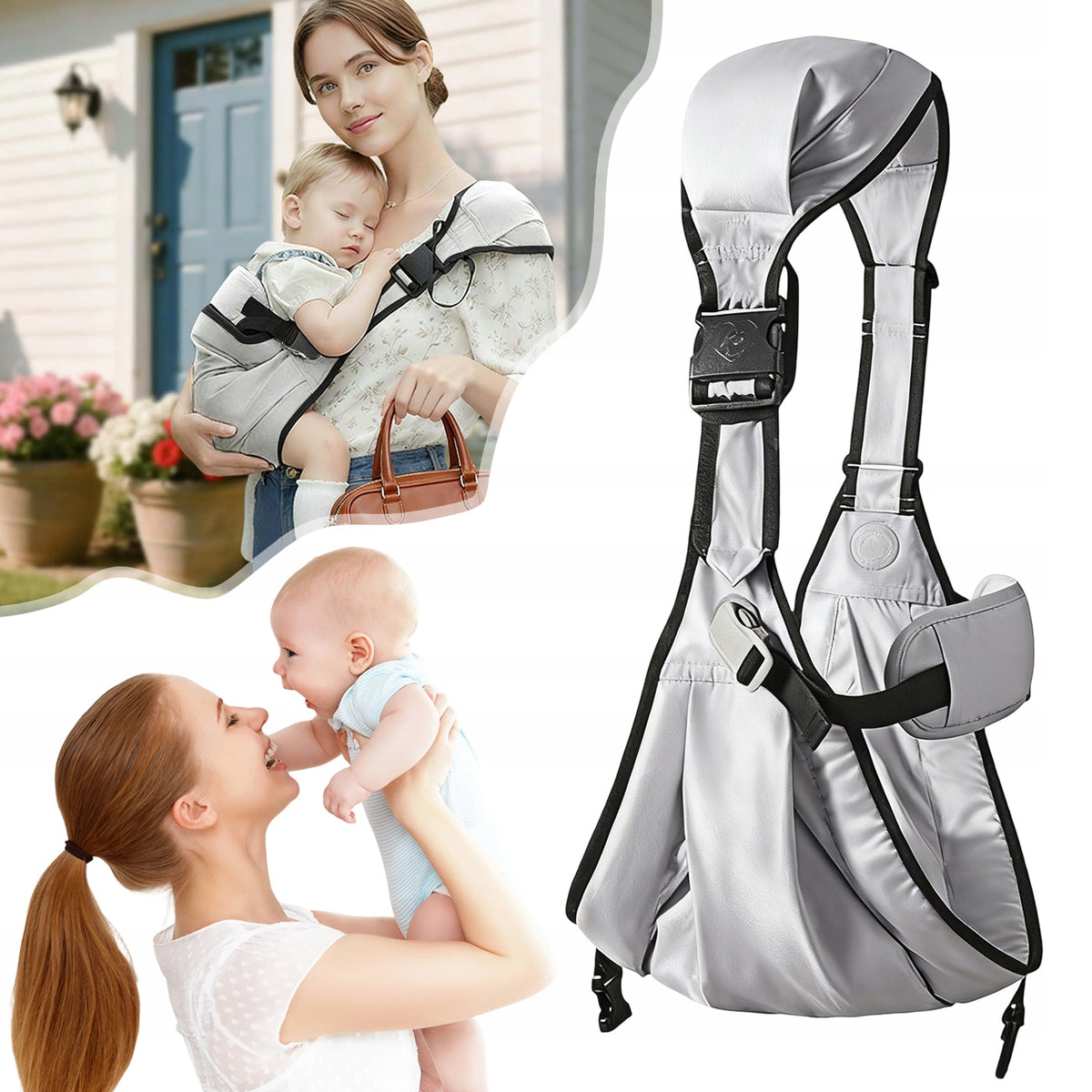 BABY CARRIER ERGONOMIC HIP CARRIER UP TO 27 KG SAFE