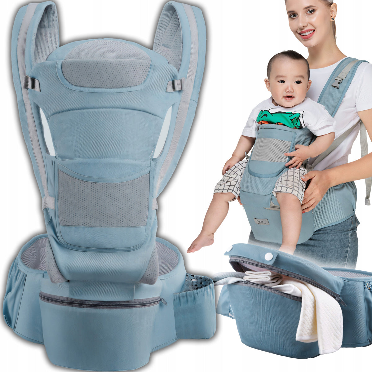 BABY CARRIER MULTIFUNCTIONAL CARRIER HIP AND BACK SEAT