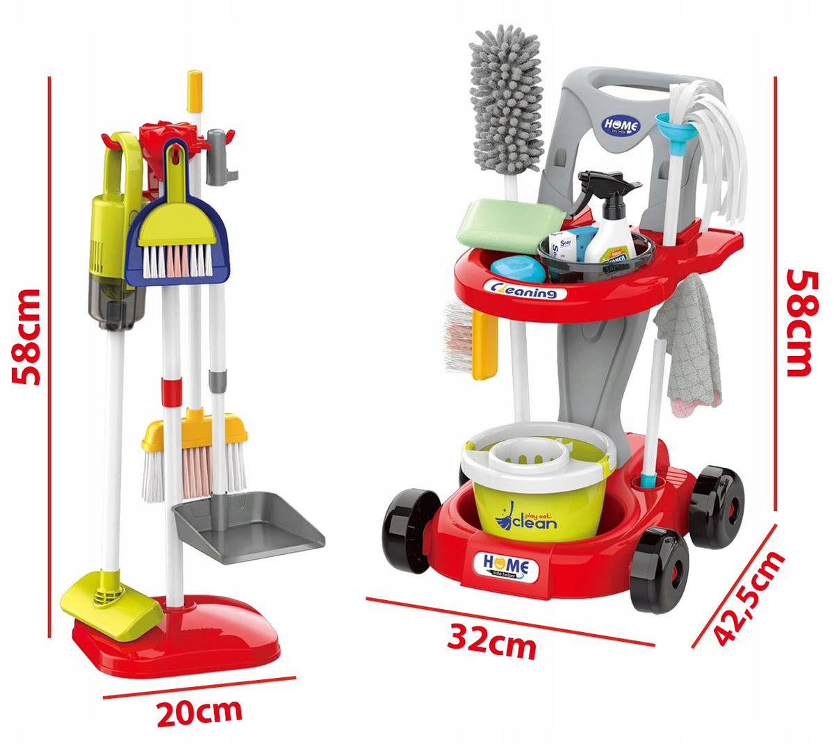 BABY CLEANING CART SET 29IN1 VACUUM CLEANER WITH SUCTION + ACCESSORIES Manufacturer code Z3189