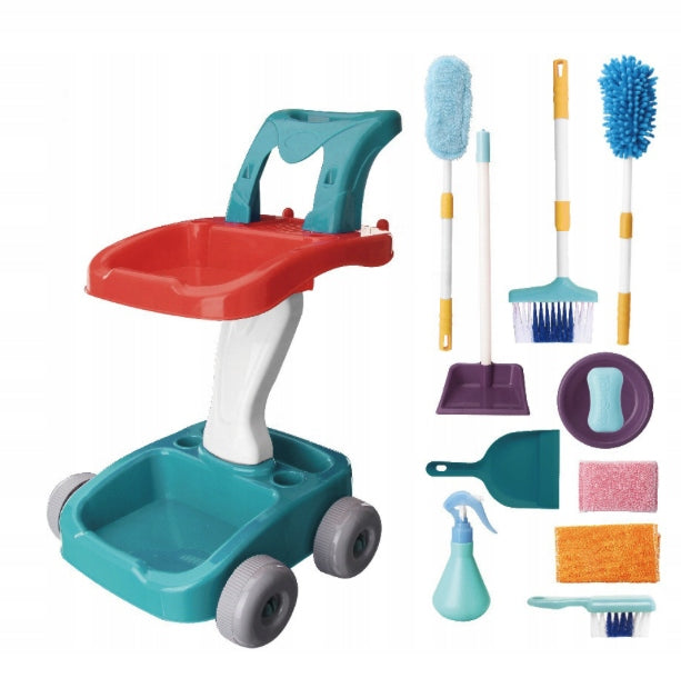 BABY CLEANING KIT STROLLER ACCESSORIES TOY BROOM MOP BUCKET