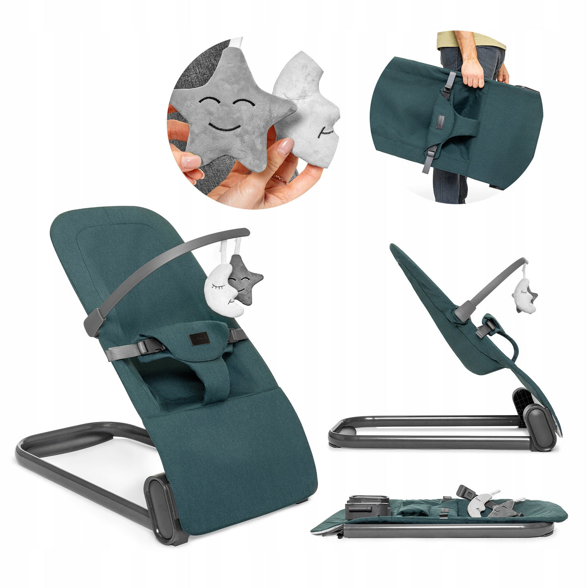 BABY COUCH ROCKER CRADLE COT LIGHTWEIGHT FOLDING Vinbär