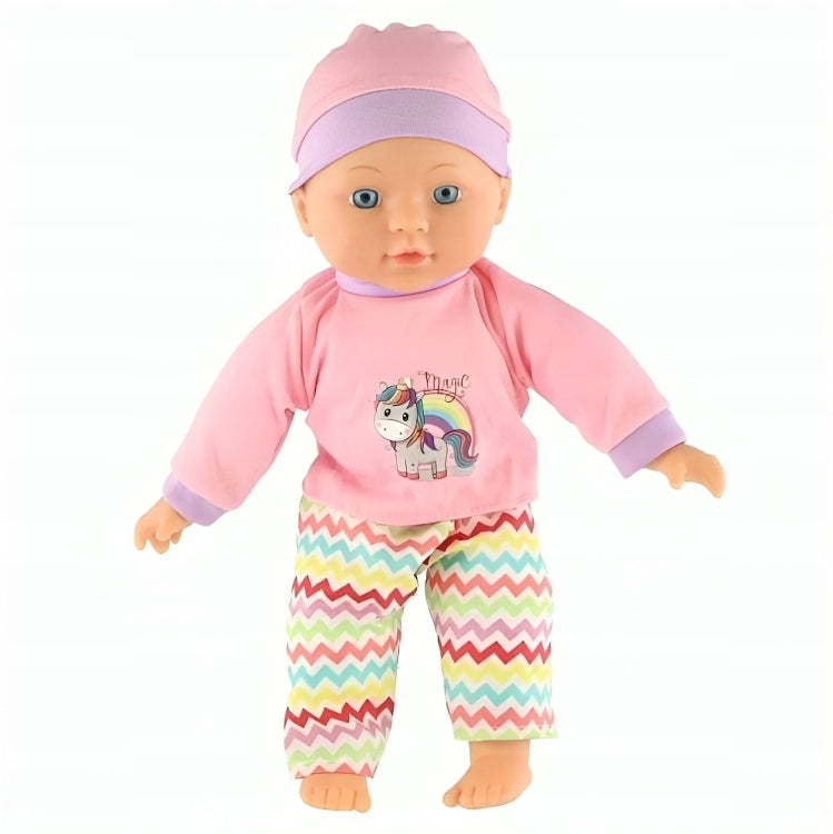 BABY DOLL BABY IN CLOTHES WITH FEEDING SET 30 CM Kid's age 18＋ months