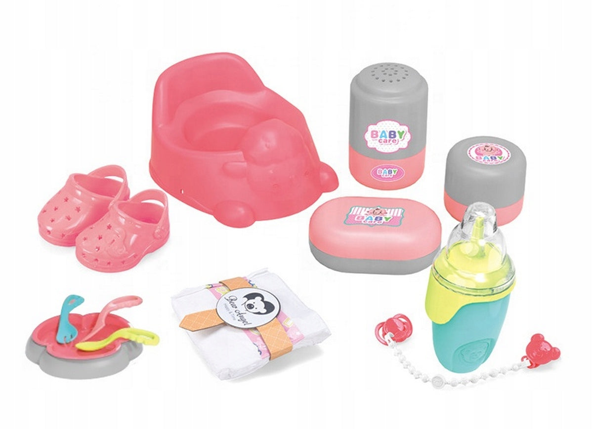 BABY DOLL MARTYNKA SPEAKING PL DRINKS PEE SET 3in1 WANIEnka HIGH CHAIR Kid's age 3＋ years