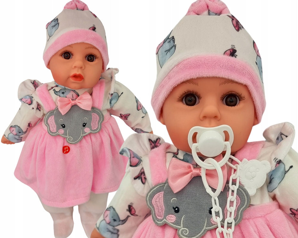 BABY DOLL SPEAKS AND SINGS Polish 45CM+DRAGON_51