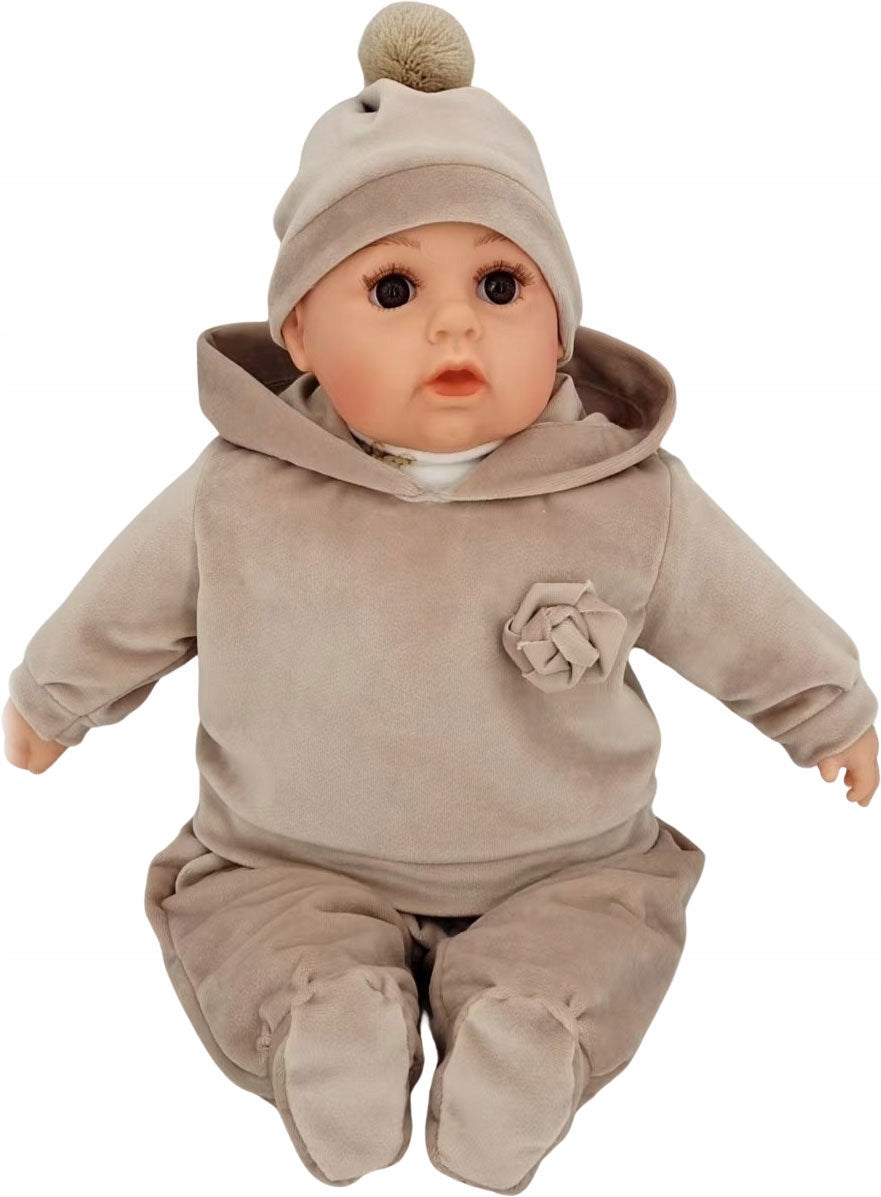 BABY DOLL SPEAKS AND SINGS in Polish 45CM+DRAGON+BOTTLE_742
