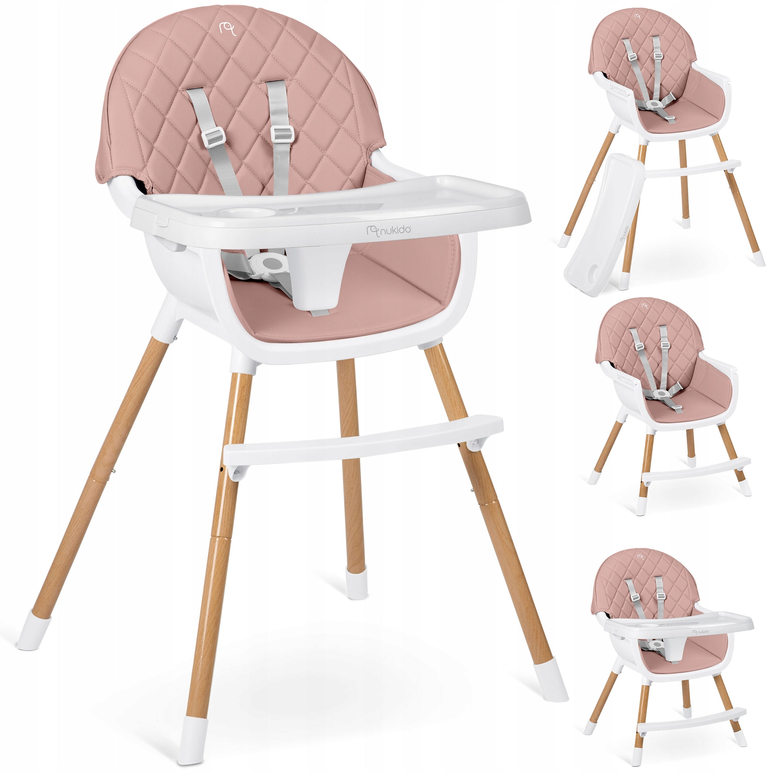 BABY FEEDING CHAIR ADJUSTABLE SEAT 3in1 TRAY