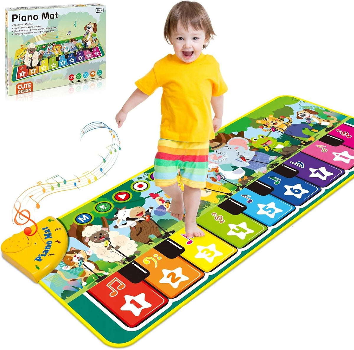 BABY FLOOR PIANO INTERACTIVE VOLUME MODES 9 TONS GIFT Product weight with unit packaging 0.54 kg