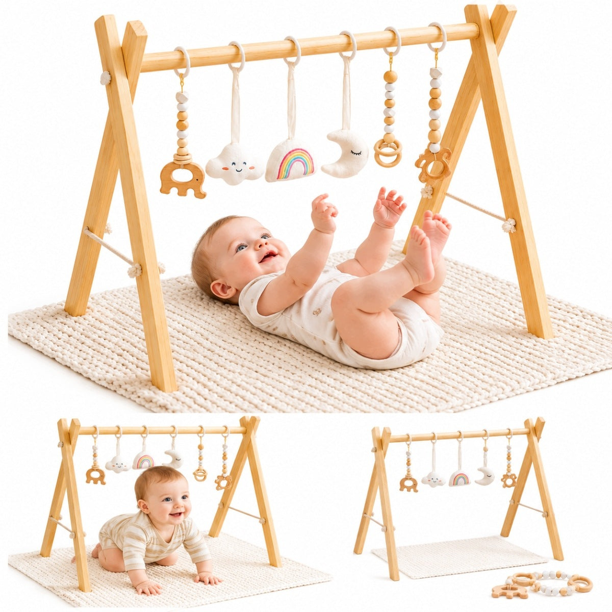 BABY GYM EDUCATIONAL STAND 6 PENDANTS