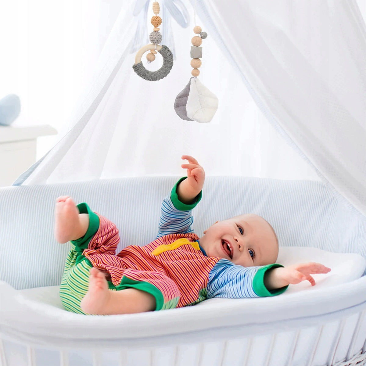 BABY GYM PENDANTS EDUCATIONAL STAND 4 PCS. HIGH QUALITY FOR GIFT Kind pendants