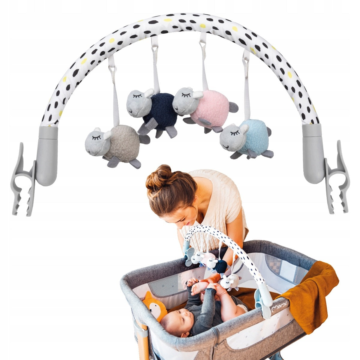 BABY HEADBAND 79CM 4 SENSORY TOYS FOR NEWBORN 0+ EDUCATIONAL Brand no brand