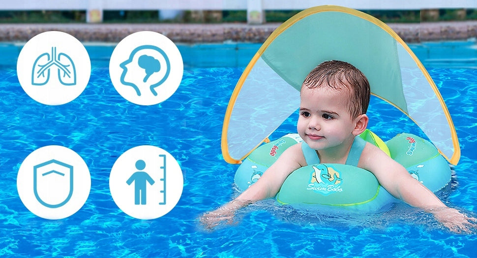 BABY INFLATABLE SWIMMING WHEEL WITH SUN VISOR Manufacturer code 5908147050924