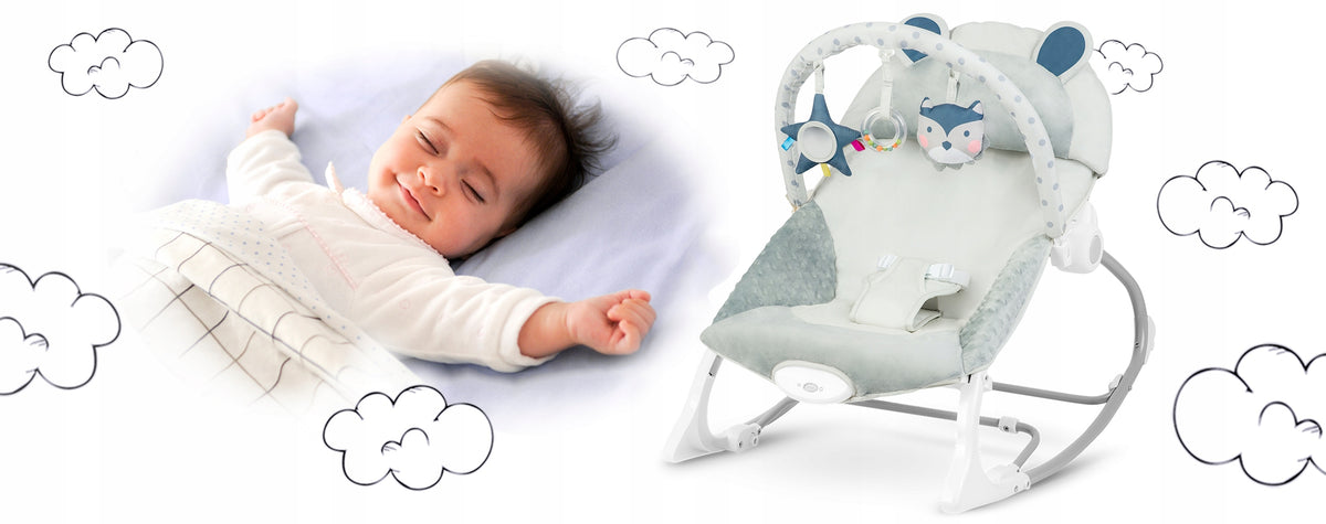 BABY LOUNGER ROCKER 2in1 CRADLE VIBRATION TOYS Ricokids Manufacturer code 7328