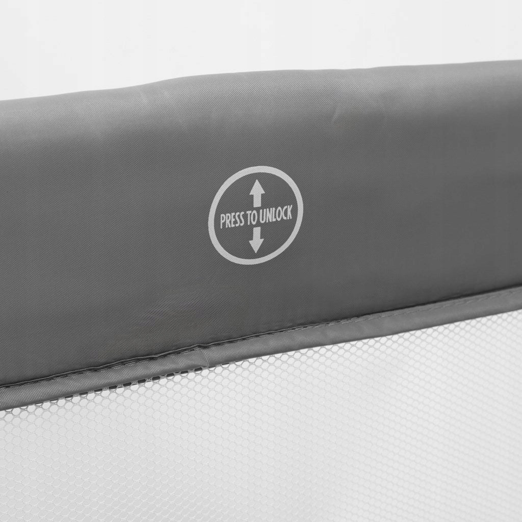 BABY MIX TRAVEL COT WITH LOWERED SIDE GREY Manufacturer code 57969