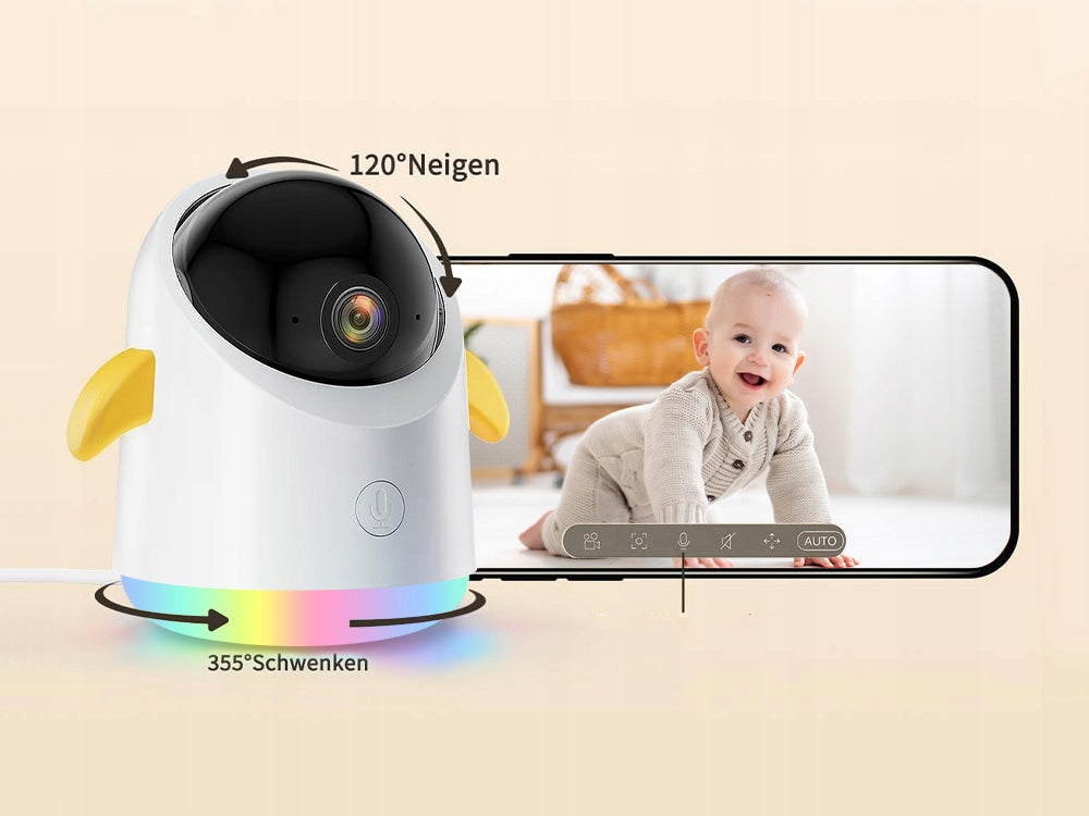 BABY MONITOR 2 CAMERA WIFI ROTATING 4.3" LCD LIVE NIGHT MODE HOLDER Manufacturer code IEGEEK Baby 4 32GB SD+UCHWYT