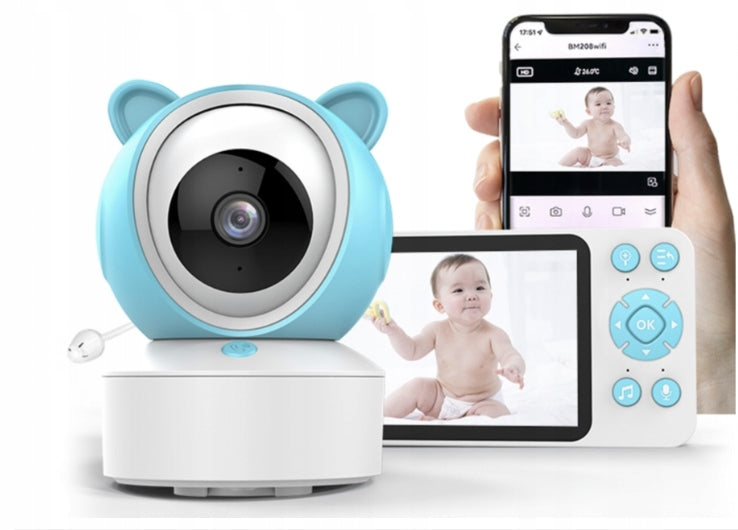 BABY MONITOR ELECTRIC ELECTRONIC WIFI WITH ROTARY CAMERA AND MONITOR APP