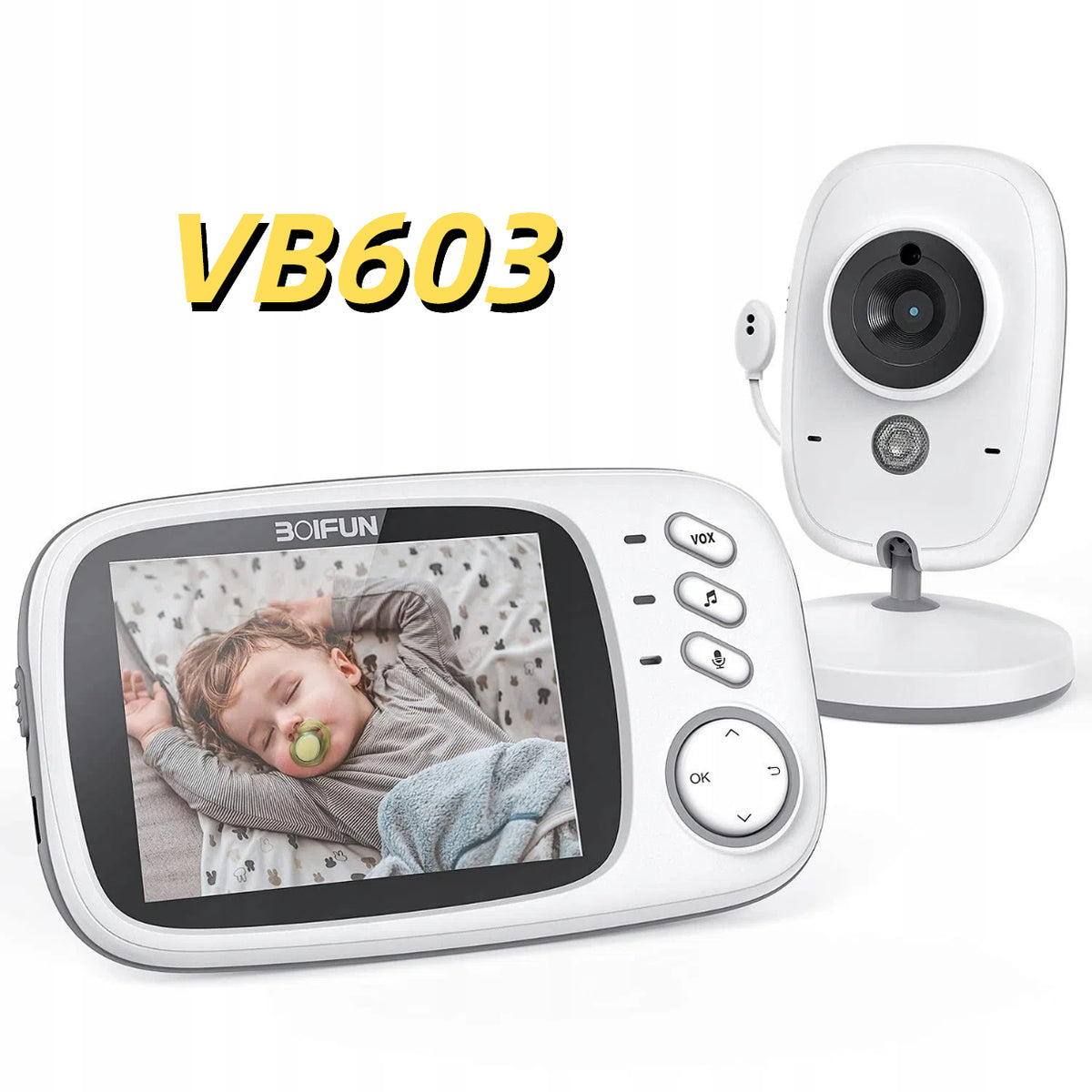BABY MONITOR ELECTRONIC LIVE CAMERA NIGHT MODE VOX 3.2'' LCD 750mAh VB603