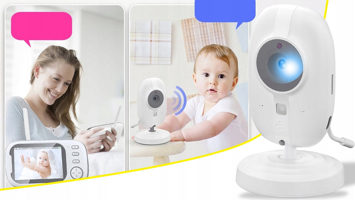 BABY MONITOR LIVE CAMERA NIGHT MODE THERMOMETER IPS HD 2000MAH Manufacturer code Kamera pokojowa IPS tryb nocny kołysanki 3,5"