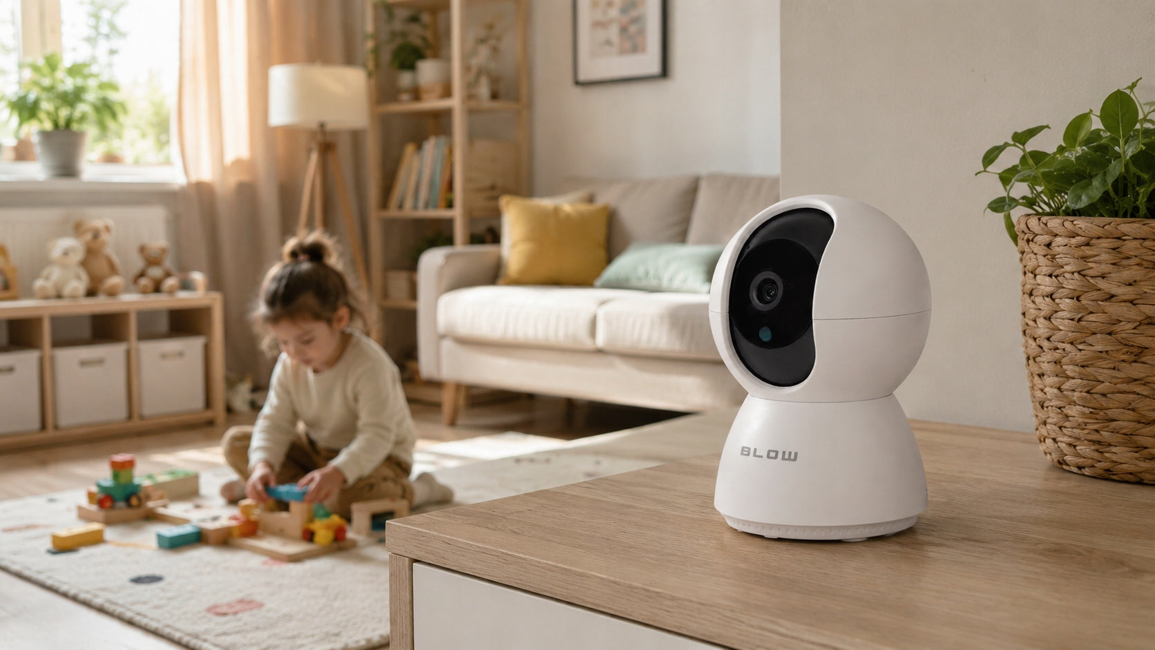 BABY MONITOR WIFI BLOW 3MPX ICSEE INTERNAL ROTATING DETECTION Batteries included no