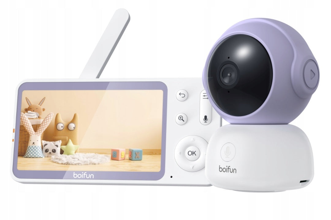 BABY MONITOR WITH CAMERA 5" LCD BABY MONITOR ROTATING WIFI VOX 4XZOOM
