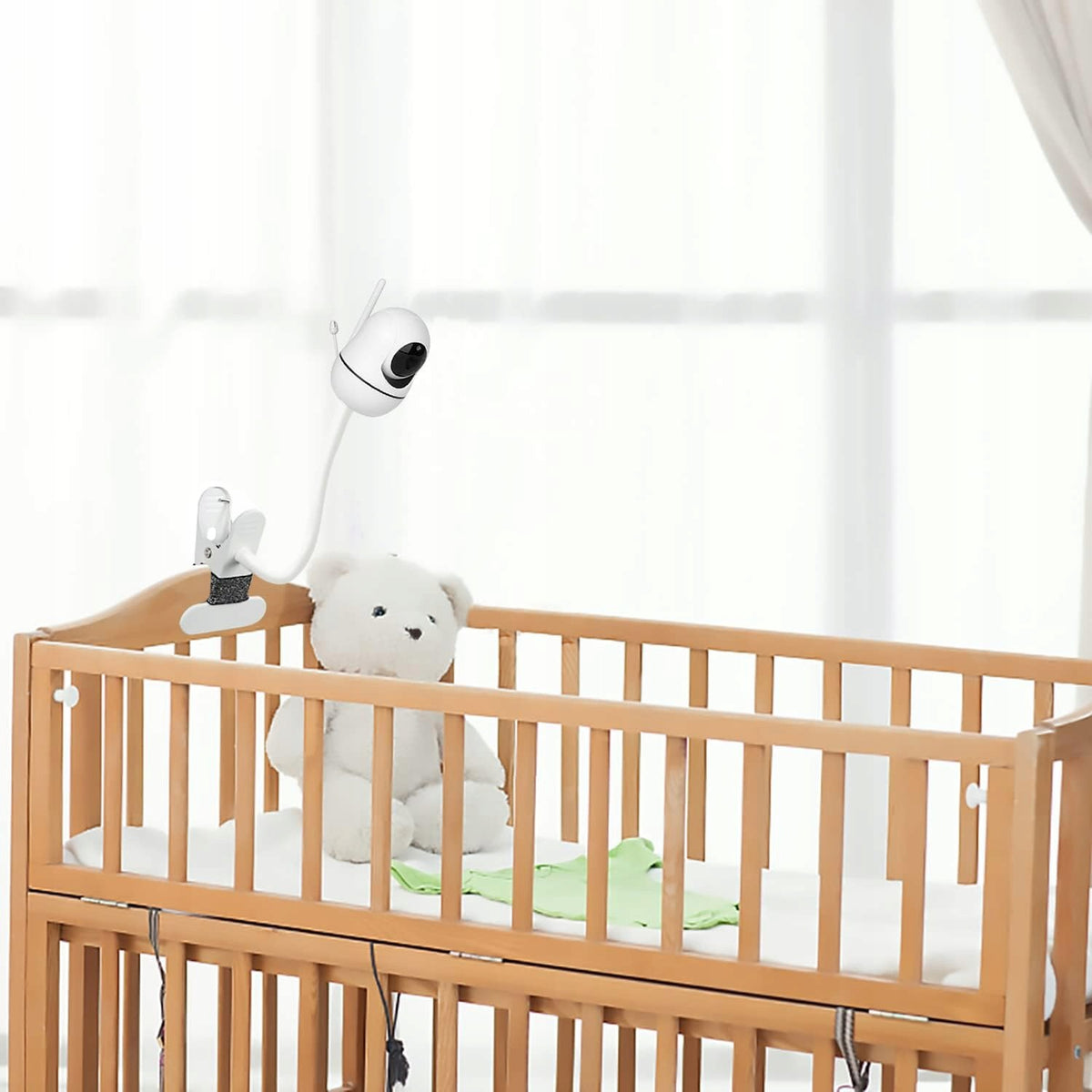 BABY MONITORING ADJUSTABLE HOLDER 40CM WHITE 1/4" FLEXIBLE Brand Bedee