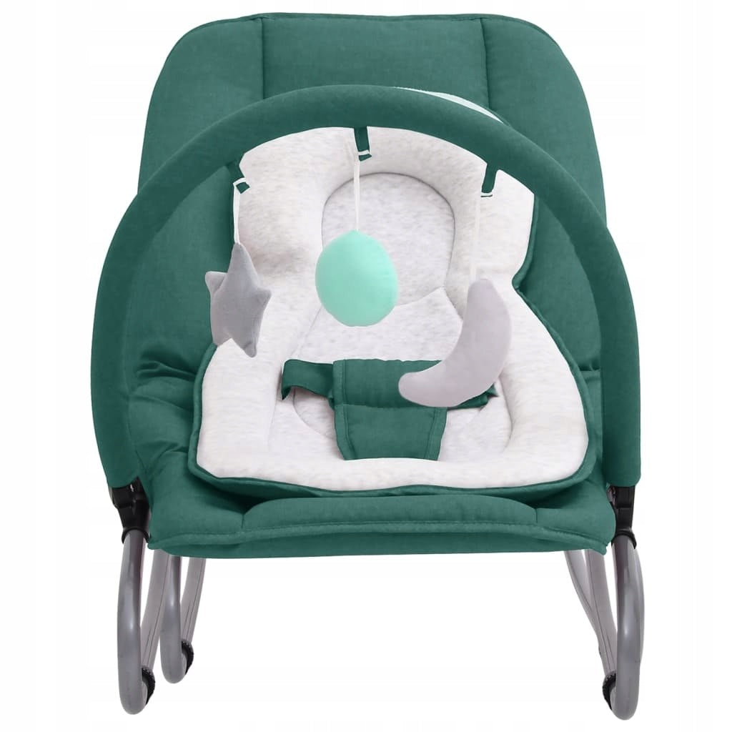 BABY ROCKER GREEN STEEL Brand VidaXL