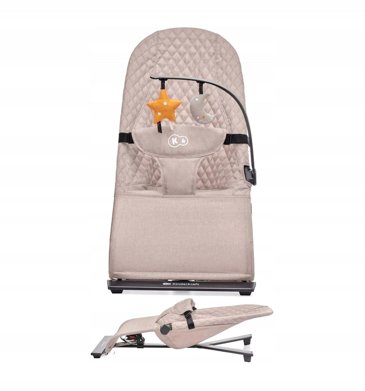 BABY ROCKER LOUNGER UP TO 9 KG KINDERKRAFT MIMI WITH TOYS