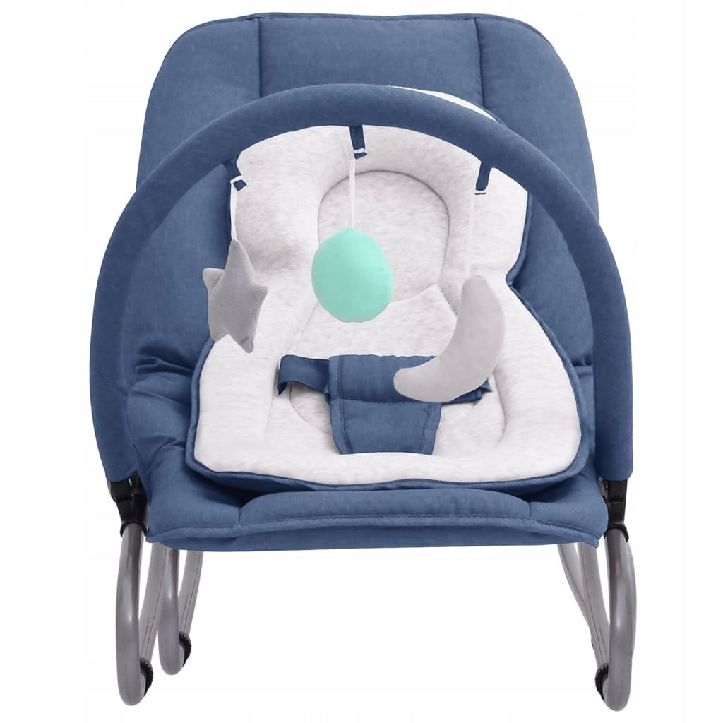 BABY ROCKER NAVY STEEL Brand VidaXL