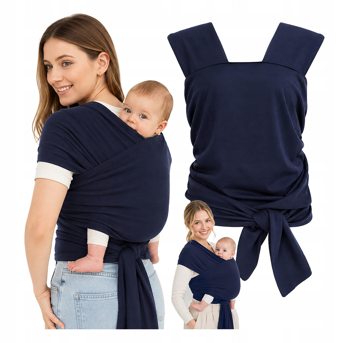BABY SCARF BABY ELASTIC 5M CARRIER 20KG DARK Packaging status original