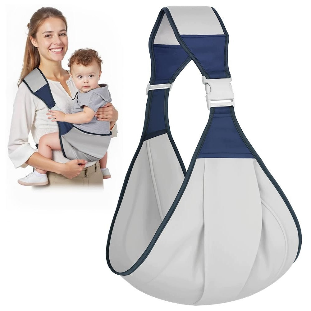 BABY SIDE CARRIER GREY COTTON ERGONOMIC UP TO 15 KG SIZE