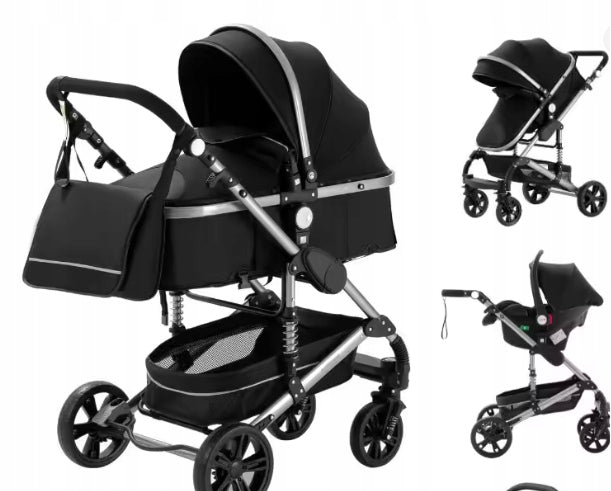 BABY STROLLER 3IN1 BLACK