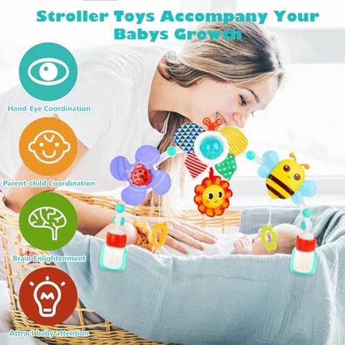 BABY STROLLER PLAY BOW SENSORY RATTLE FOR KIDS GIFT Kind toy bars