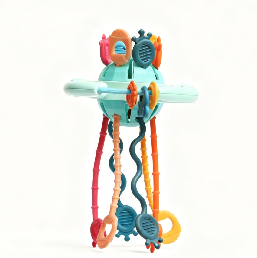 BABY TEETHER SENSORY TOY FOR BABY MONTESSORI RATTLE Packaging status original