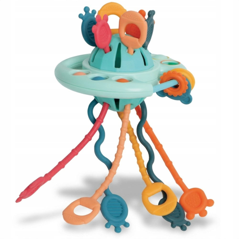 BABY TEETHER SENSORY TOY FOR BABY MONTESSORI RATTLE
