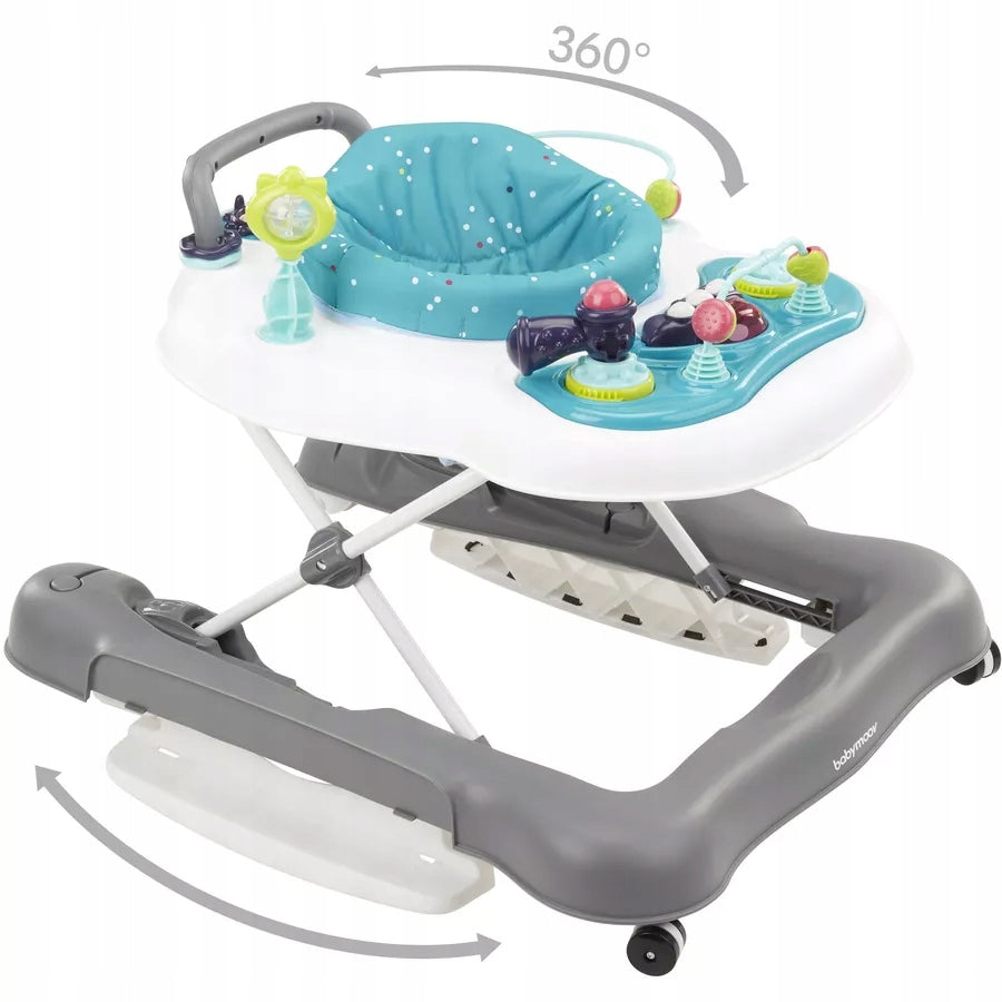 BABY WALKER CLOG PUSHER WITH TABLE BABYMOOV Color multicolor