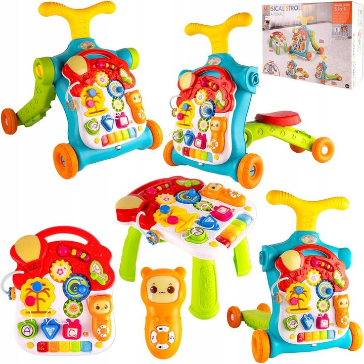 BABY WALKER FOR GIRL FOR YEAR SENSORY TABLE BIKE 5IN1 Brand MalPlay