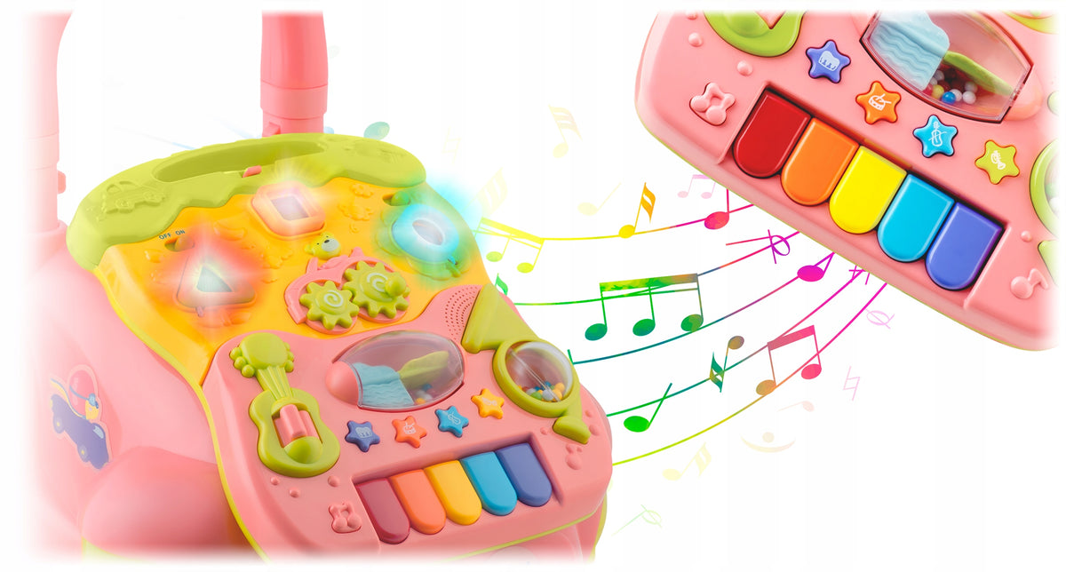 BABY WALKER PUSHER INTERACTIVE EDUCATIONAL BOARD FOR KIDS 2in1 Brand RicoKids