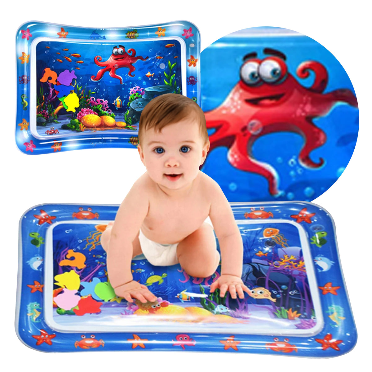 BABY WATER SENSORY MAT MULTICOLOR INFLATABLE XXL